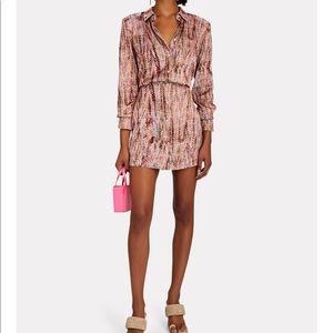 ALEXIS Intermix *Chandra* crepe button down shirt dress XL